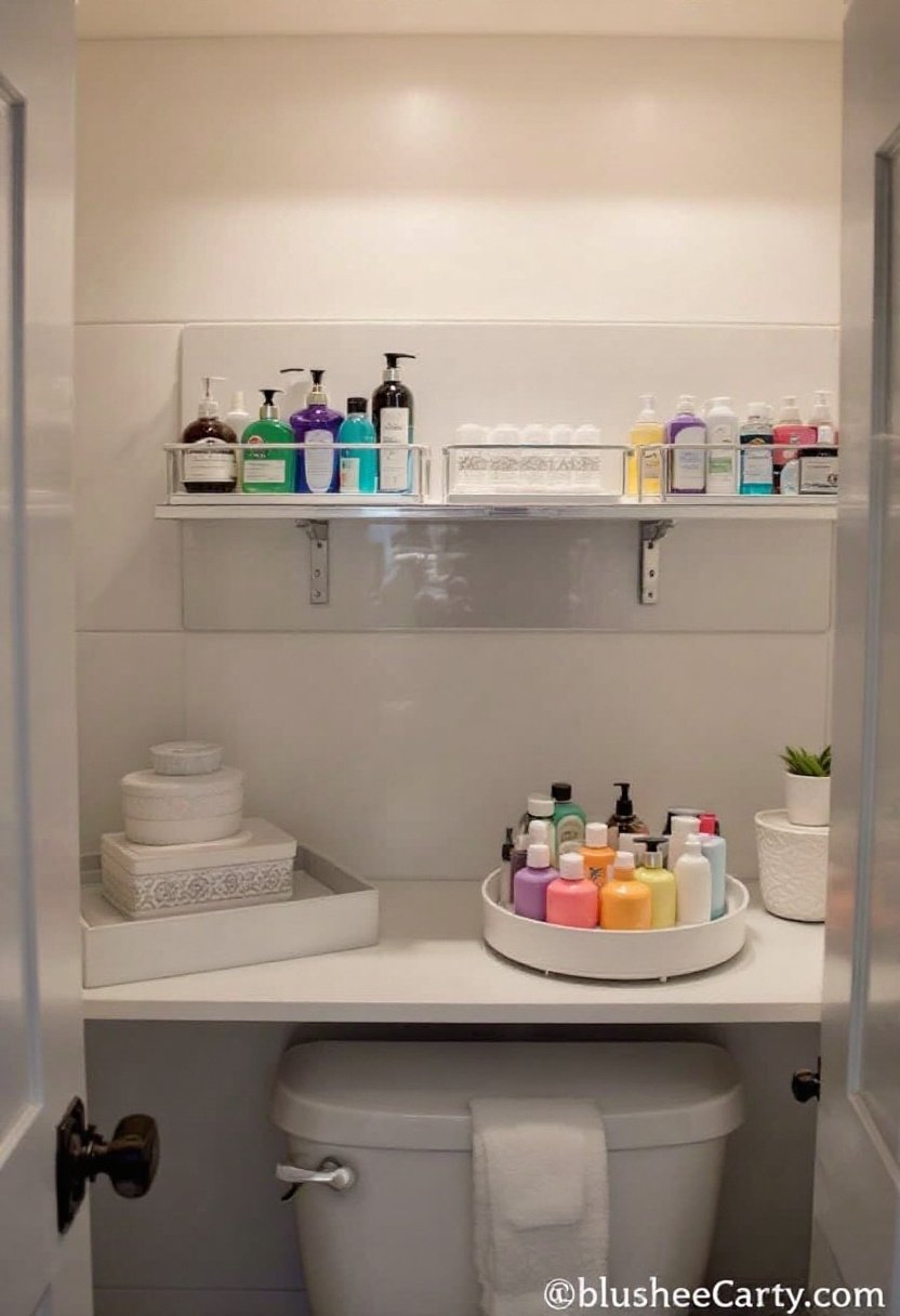 17 Easy Bathroom Closet Organization Tips 11 Organize bottles efficiently today