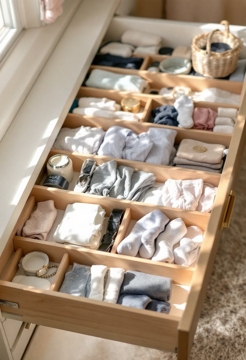 21 Bedroom Organization Ideas That Work 8 Organized jewelry drawer strategies