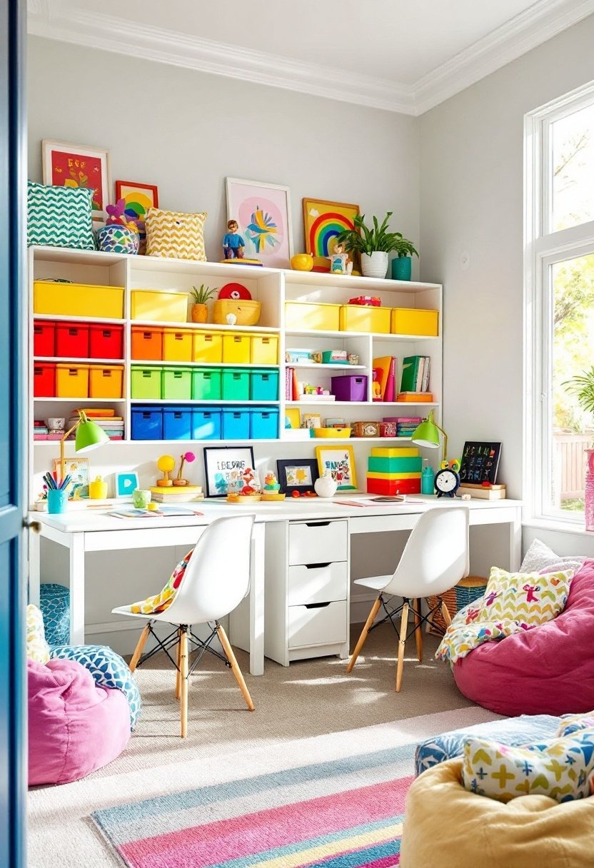 20 Fun &Amp; Functional Ikea Kids Room Ideas 17 Organized study corner solution
