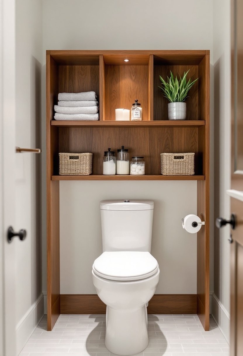 15 Clever Small Bathroom Storage Solutions 3 Over the toilet storage solution