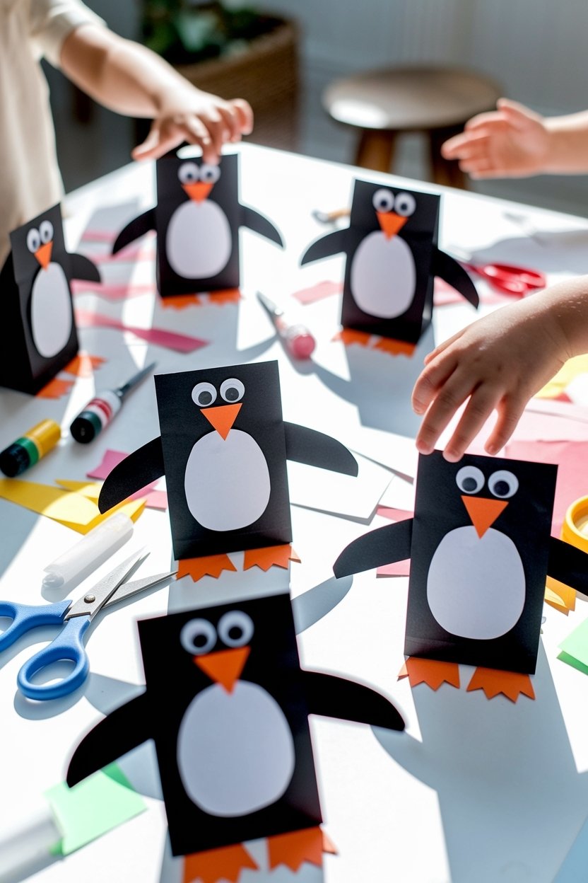 10 Adorable Penguin Crafts Kids Will Love To Make 10 Penguin puppet craft project
