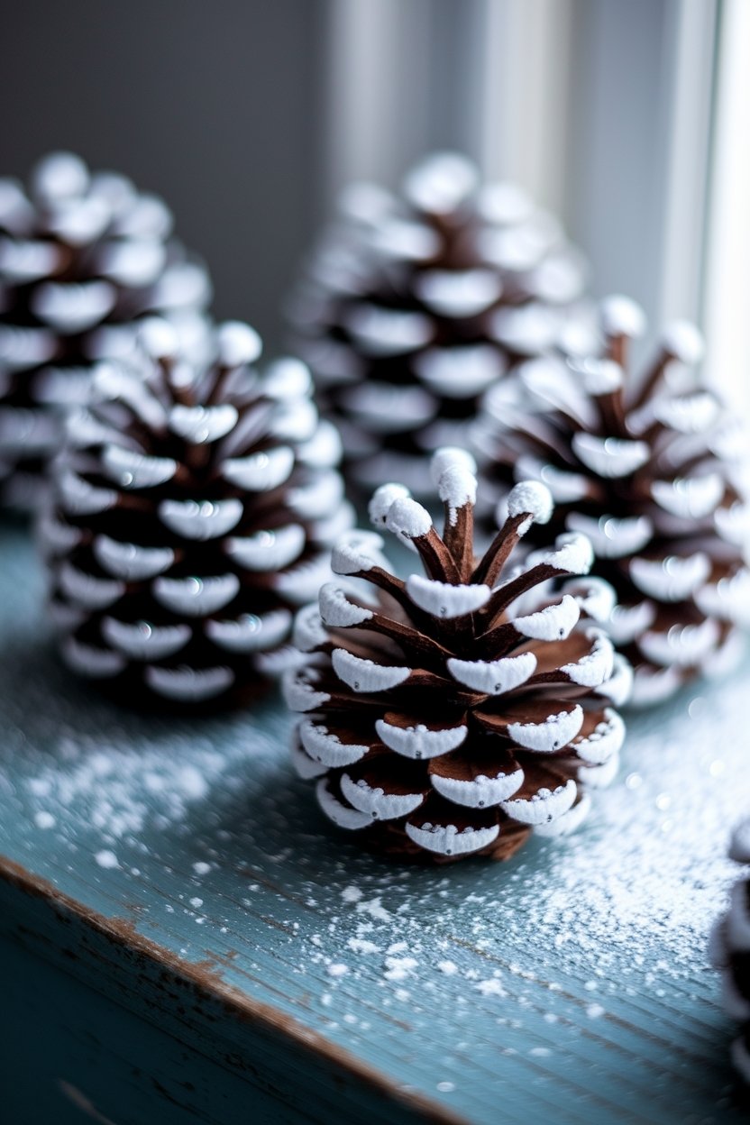15 Beautiful Pine Cone Crafts For Every Season 3 Pine cone snowflake decorations