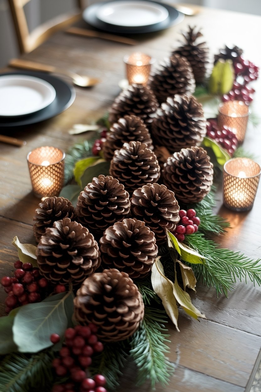 15 Beautiful Pine Cone Crafts For Every Season 11 Pine cone table centerpieces