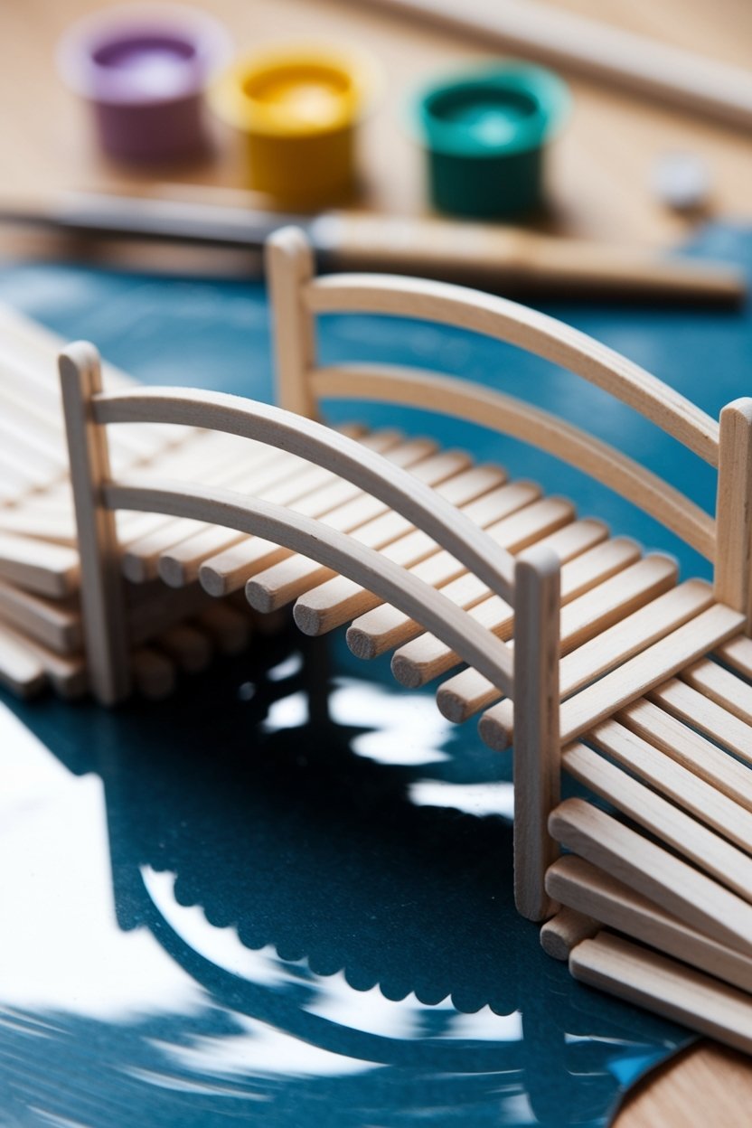 15 Creative Popsicle Stick Crafts For Kids And Adults 15 Popsicle stick bridge building