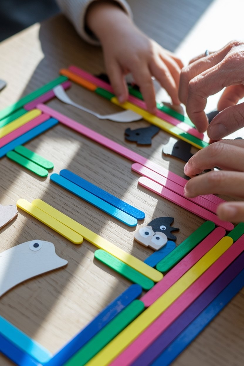 15 Creative Popsicle Stick Crafts For Kids And Adults 6 Popsicle stick puzzle craft
