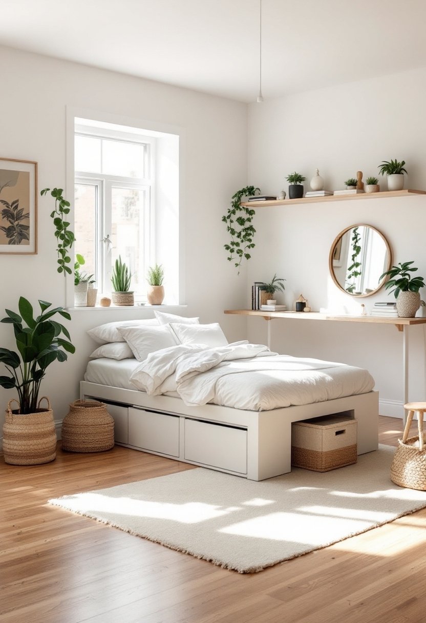 20 Small Bedroom Ideas To Maximize Space 12 Regular decluttering maintains spaciousness