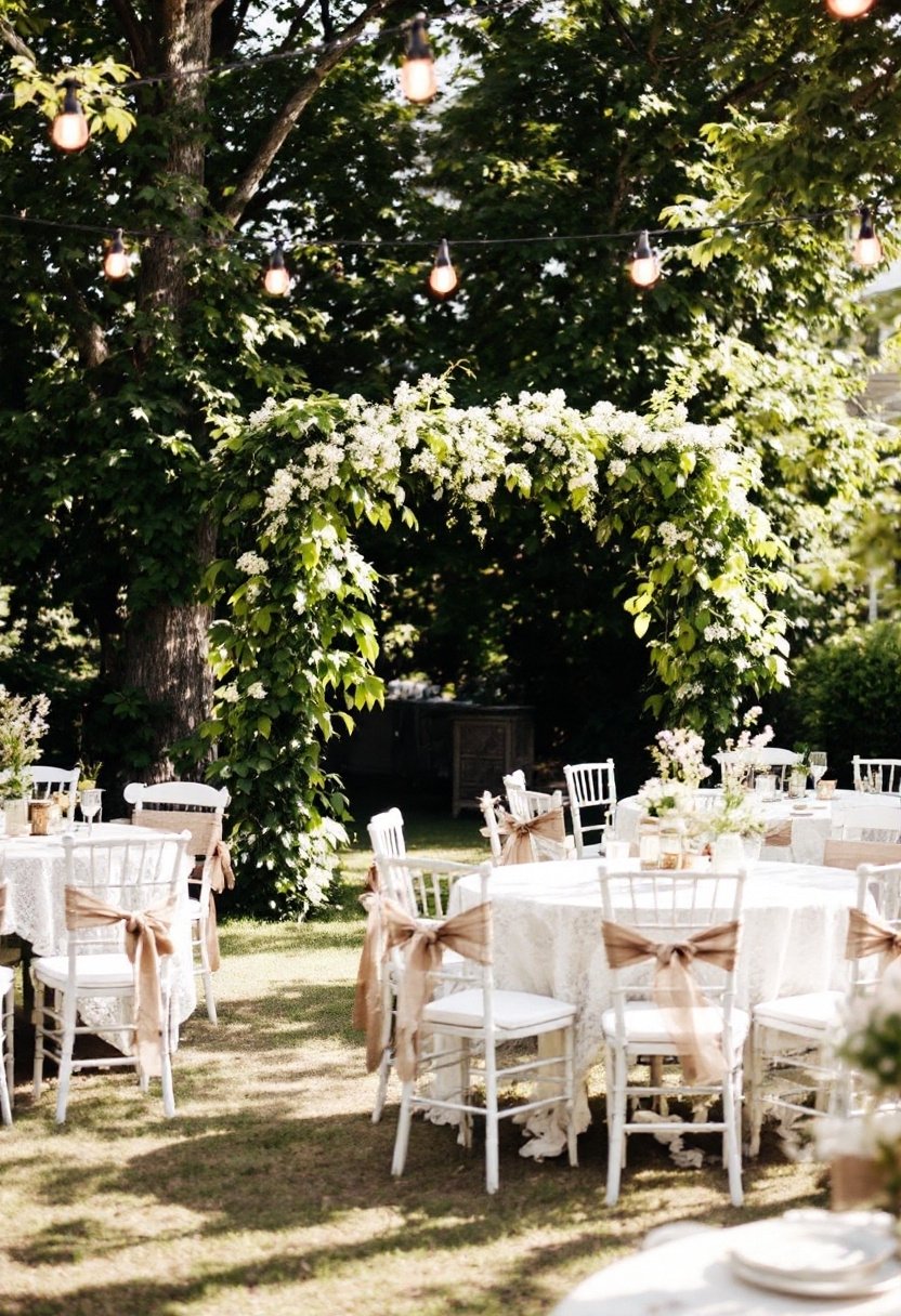 25 Backyard Wedding Ideas On A Budget 6 Rent or borrow chairs
