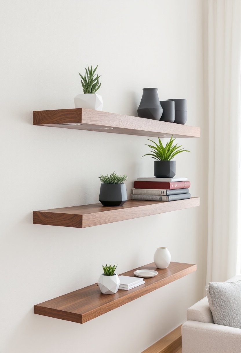 20 Modern Wall Shelf Ideas For Any Room 12 Seamless modern shelf installation