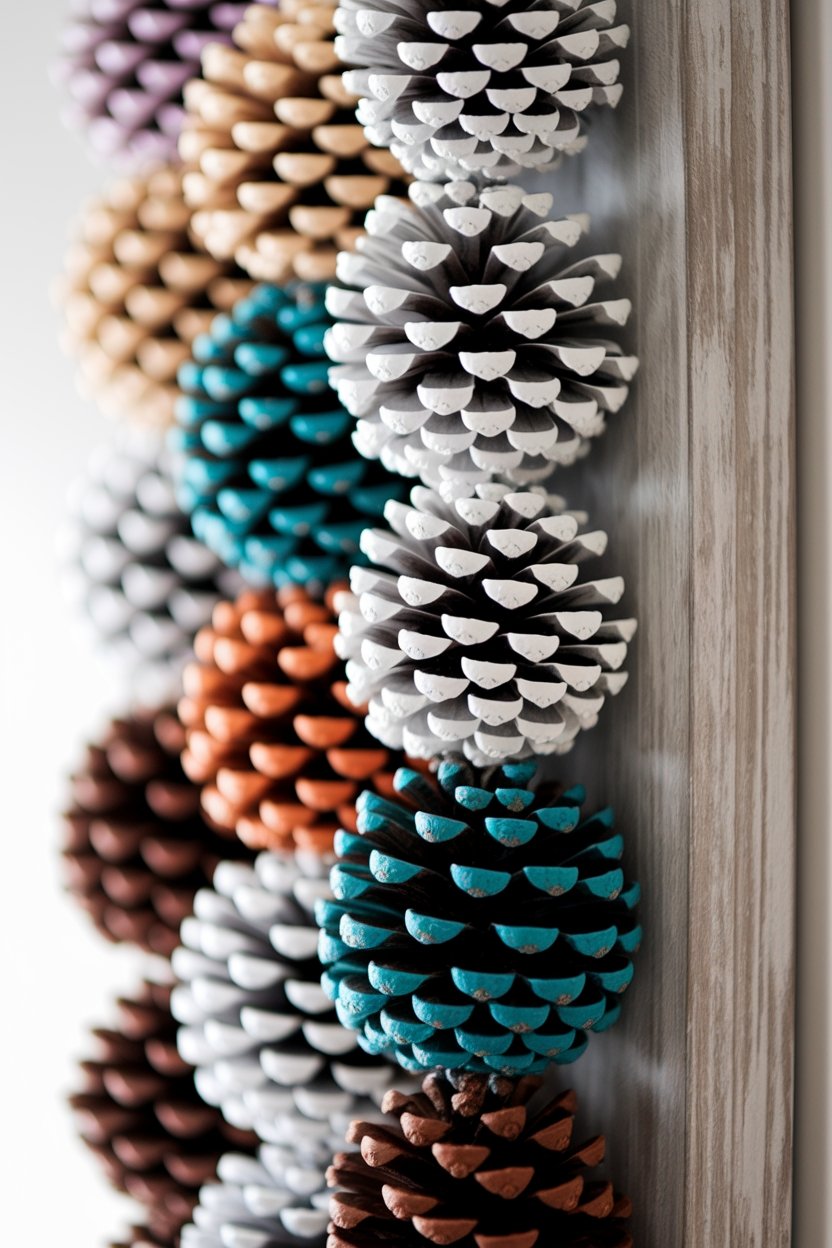 15 Beautiful Pine Cone Crafts For Every Season 14 Seasonal pine cone displays