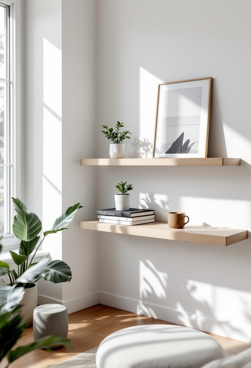 20 Modern Wall Shelf Ideas For Any Room 2 Sleek minimalist floating shelves