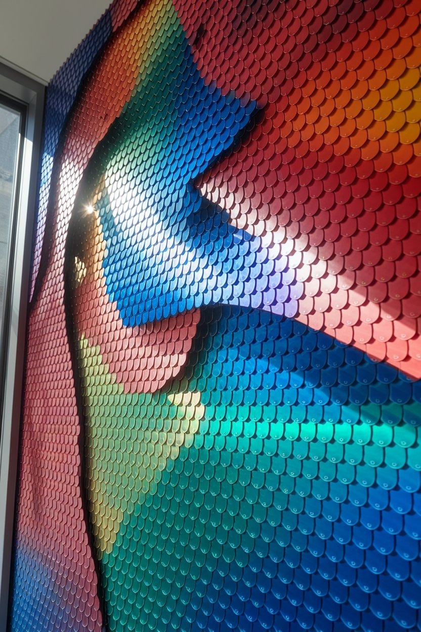 12 Cool Soda Tab Crafts You Won’t Believe Exist 6 Soda tab wall art