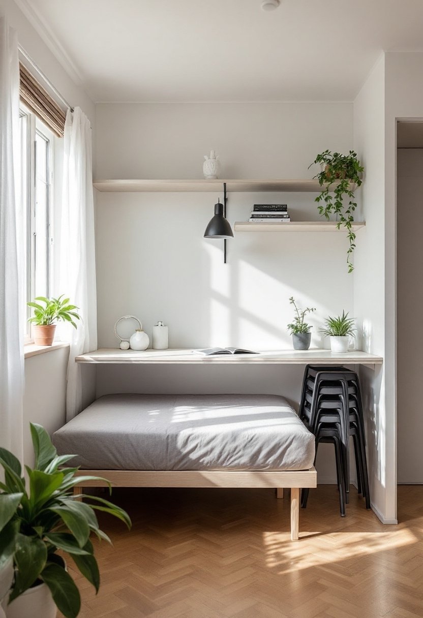 20 Small Bedroom Ideas To Maximize Space 11 Space saving furniture solutions