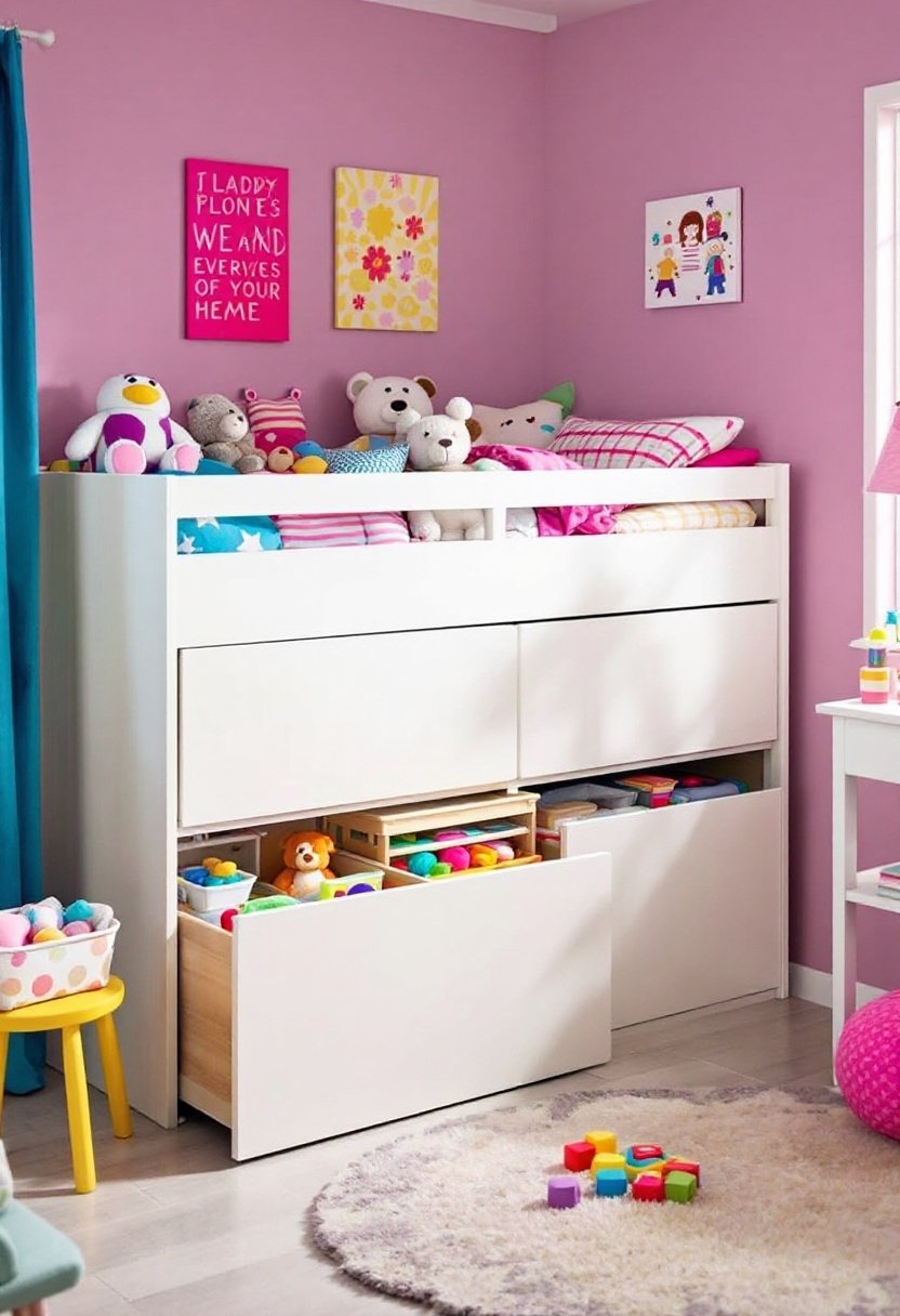 20 Fun &Amp; Functional Ikea Kids Room Ideas 8 Space saving stylish storage solution