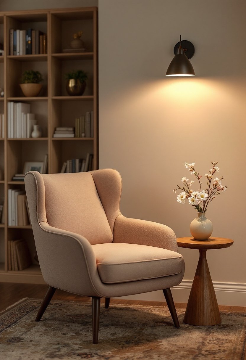 21 Cozy Small Sitting Room Ideas For Every Budget 9 Space saving wall mounted lighting