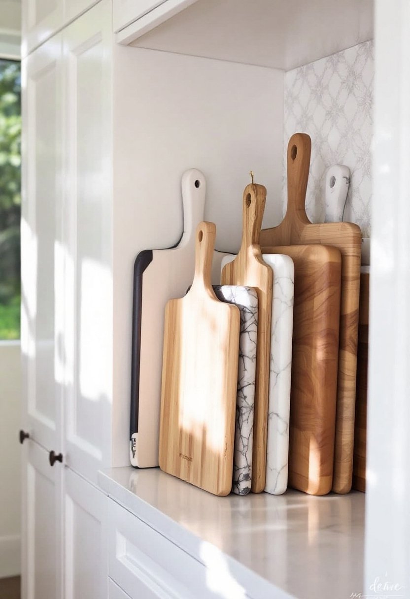 17 Brilliant Kitchen Cabinet Organization Hacks 10 Store cutting boards vertically
