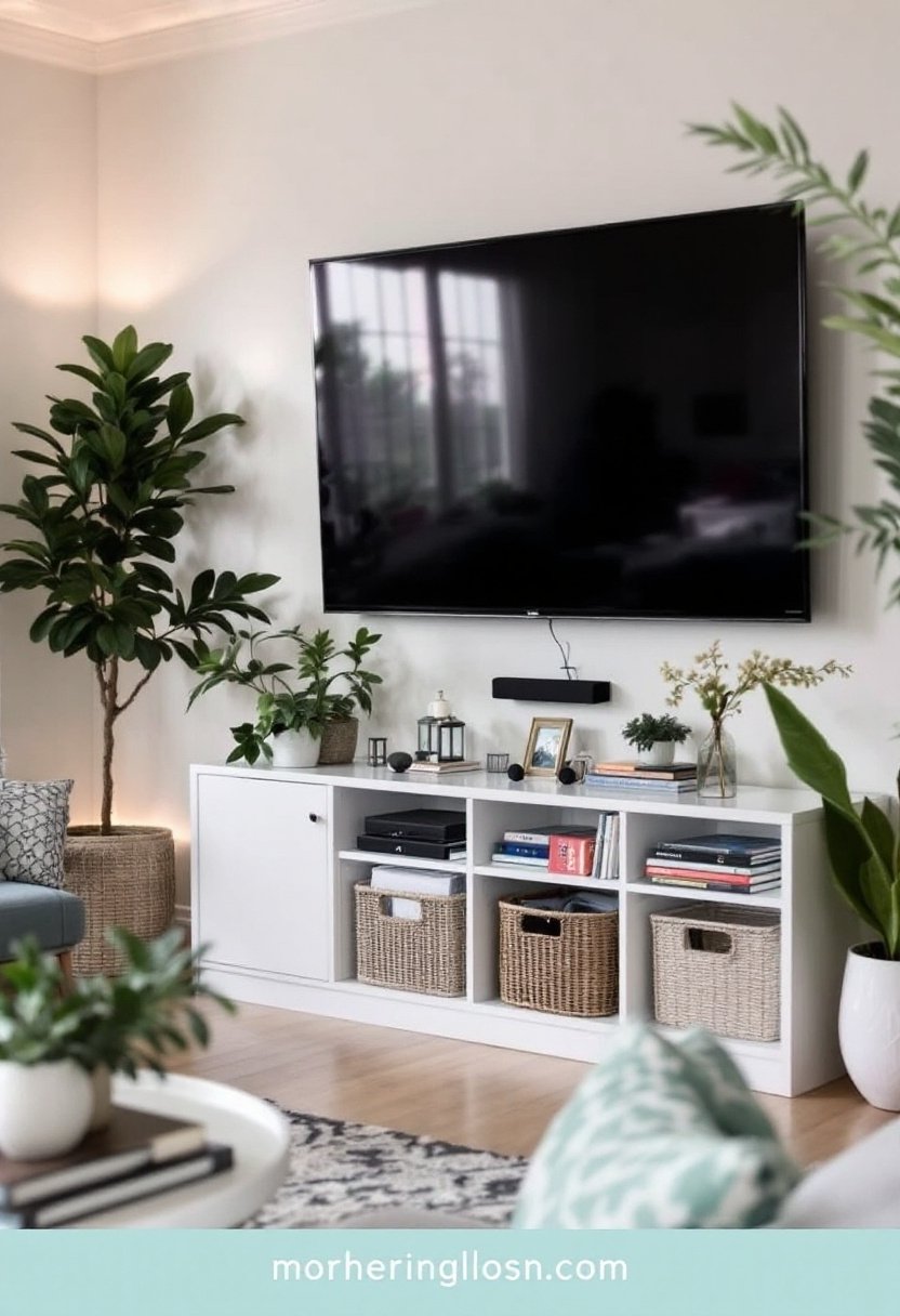 20 Stylish Ikea Kallax Ideas For Storage 12 Stylish kallax media console