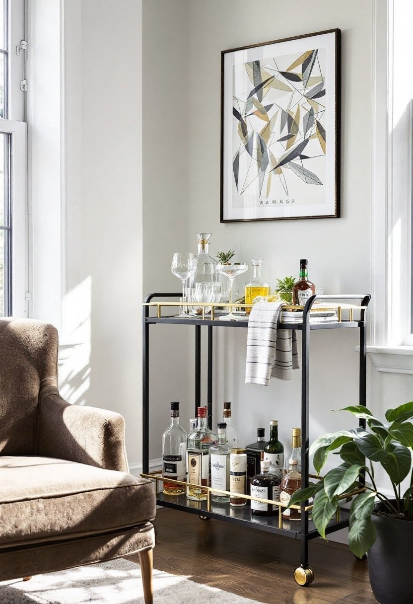 21 Budget Ikea Hacks To Decorate Your Home 9 Stylish raskog bar cart