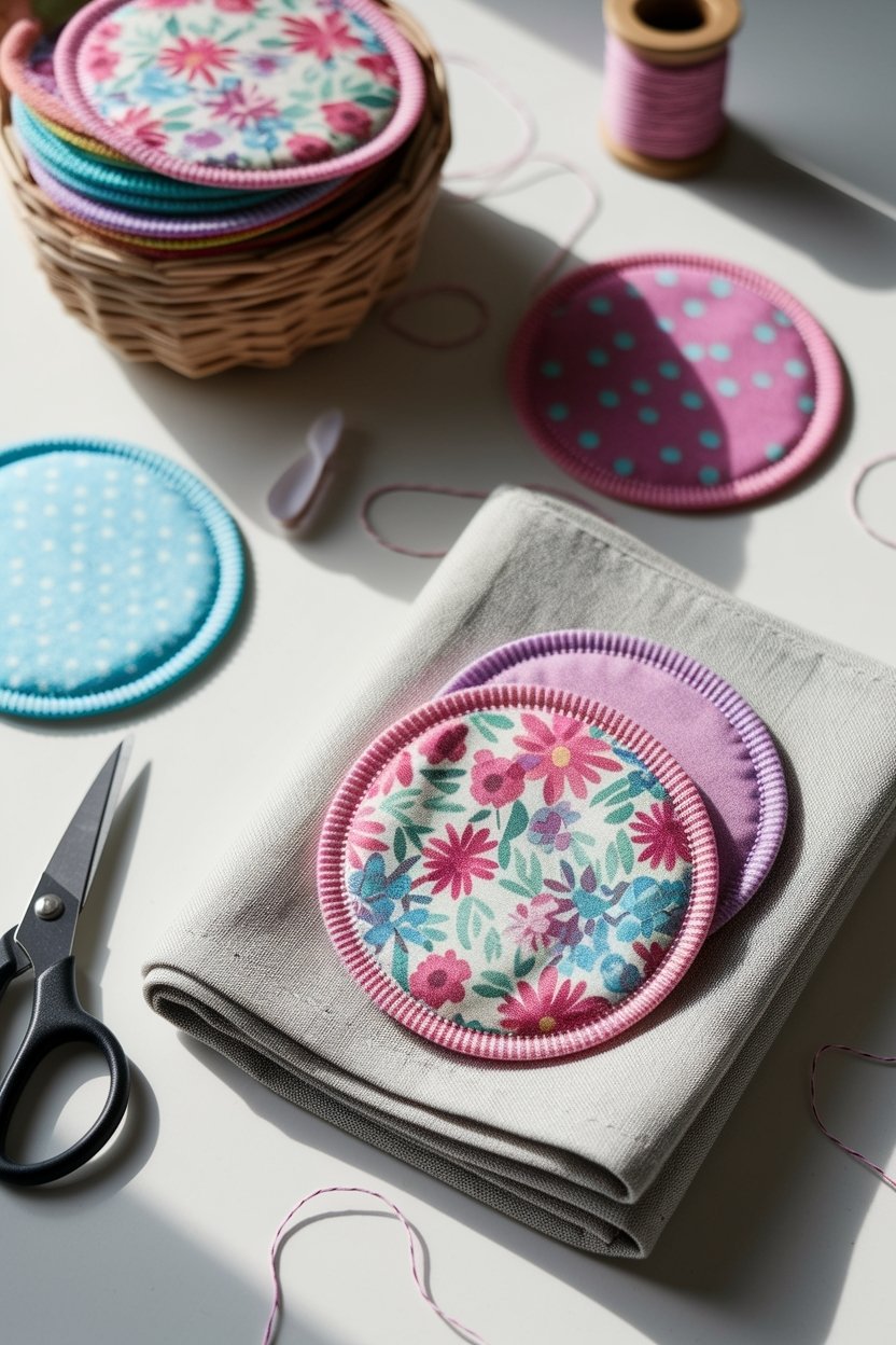 20 Scrap Fabric Projects You Can Sew In An Afternoon 5 Sustainable reusable makeup pads