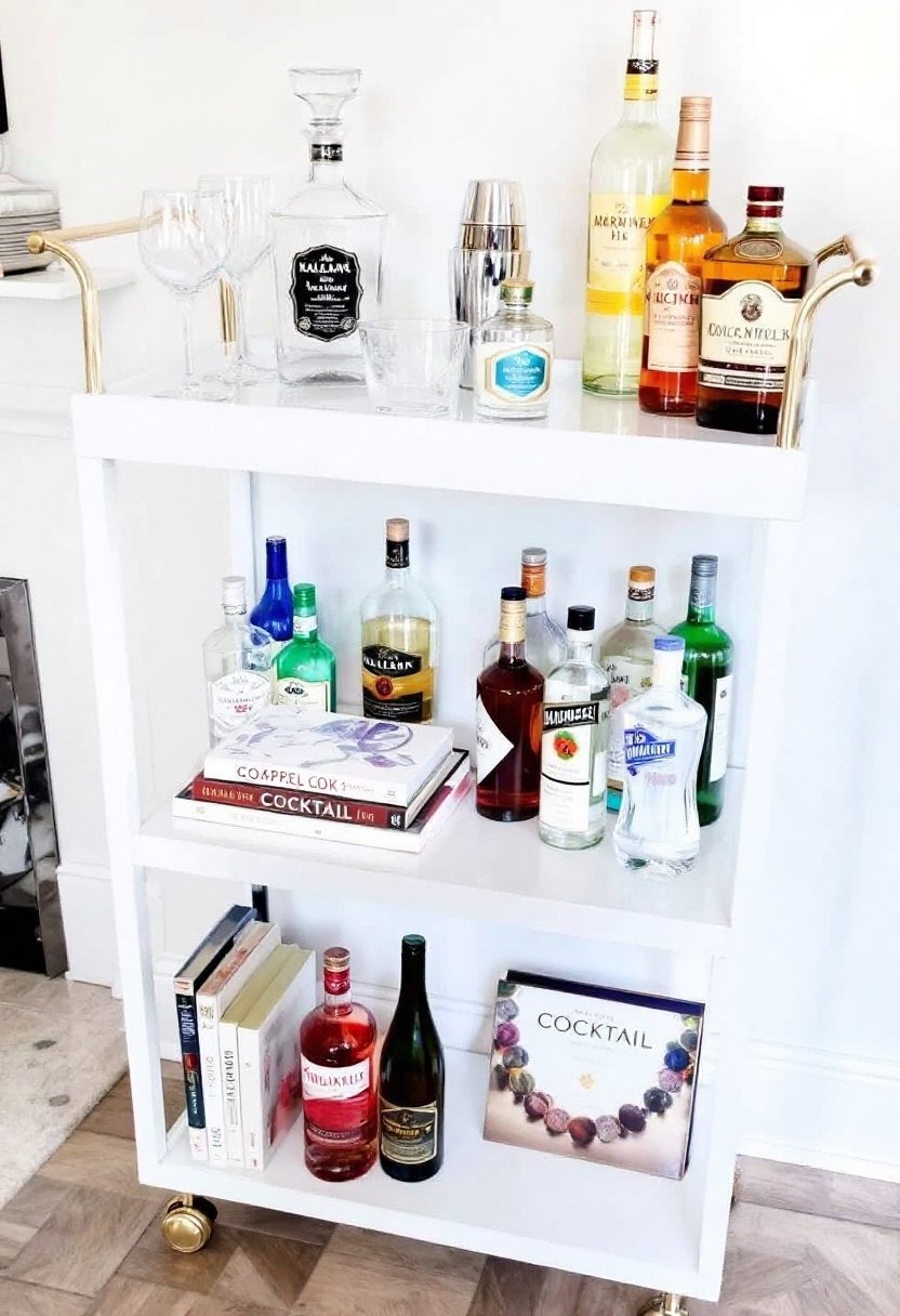20 Stylish Ikea Kallax Ideas For Storage 18 Transform kallax into bar cart