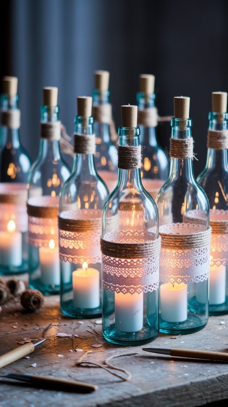 25 Dollar Tree Diy Crafts For Adults 4 Upcycled wine bottle decor