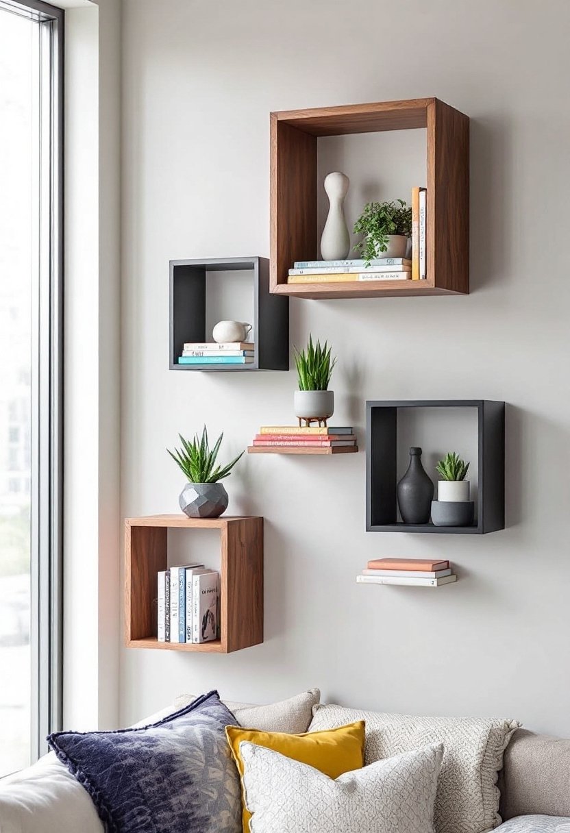 20 Modern Wall Shelf Ideas For Any Room 10 Versatile wall mounted cube shelves