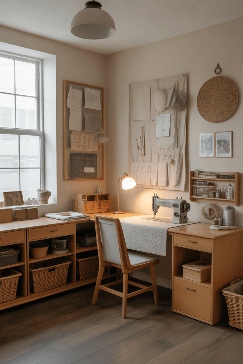15 Hobby Room Design Ideas To Spark Your Creativity 14 14. The sewing & quilting room