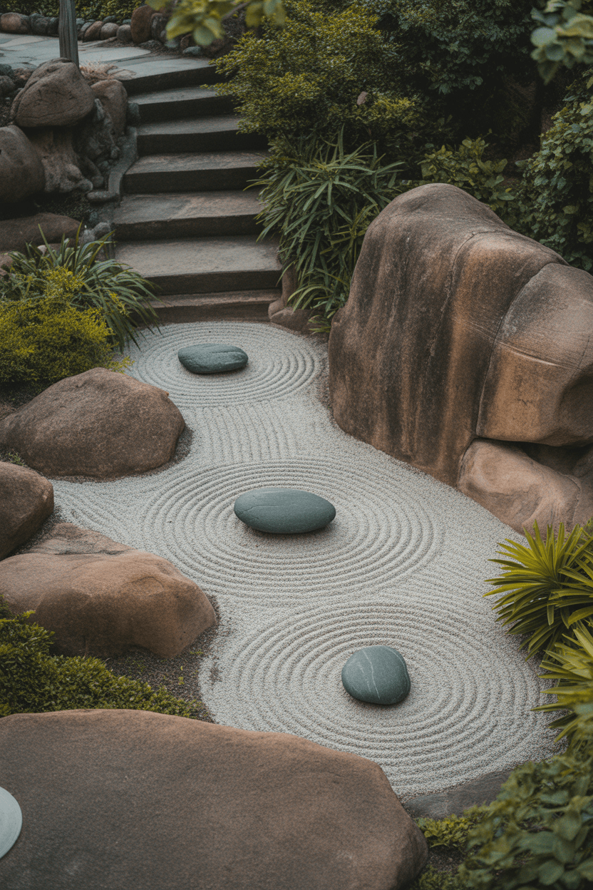 15 Garden Rock Art Ideas To Transform Your Outdoor Space 11 11. Rock zen garden
