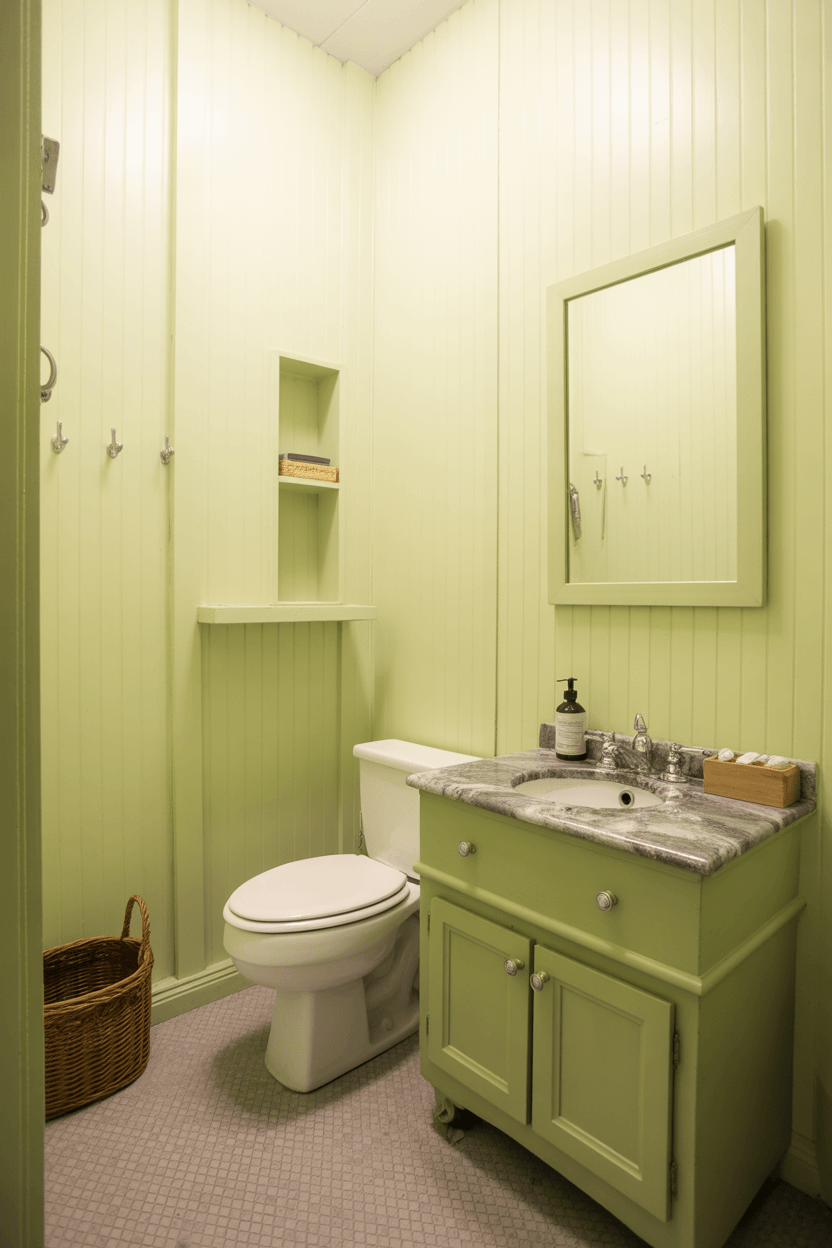 15 Small Powder Room Ideas To Maximize Style And Function 10 9. Try a monochromatic color scheme