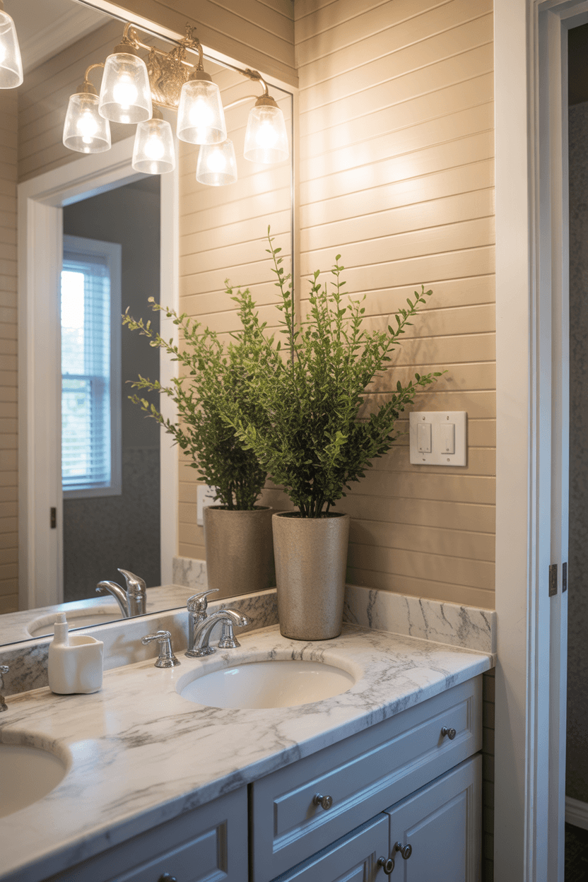 15 Small Powder Room Ideas To Maximize Style And Function 16 15. Incorporate reflective surfaces