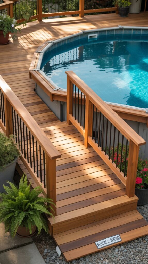 10 Above Ground Pool Deck Ideas To Transform Your Backyard 2 Above ground pool deck ideas 1
