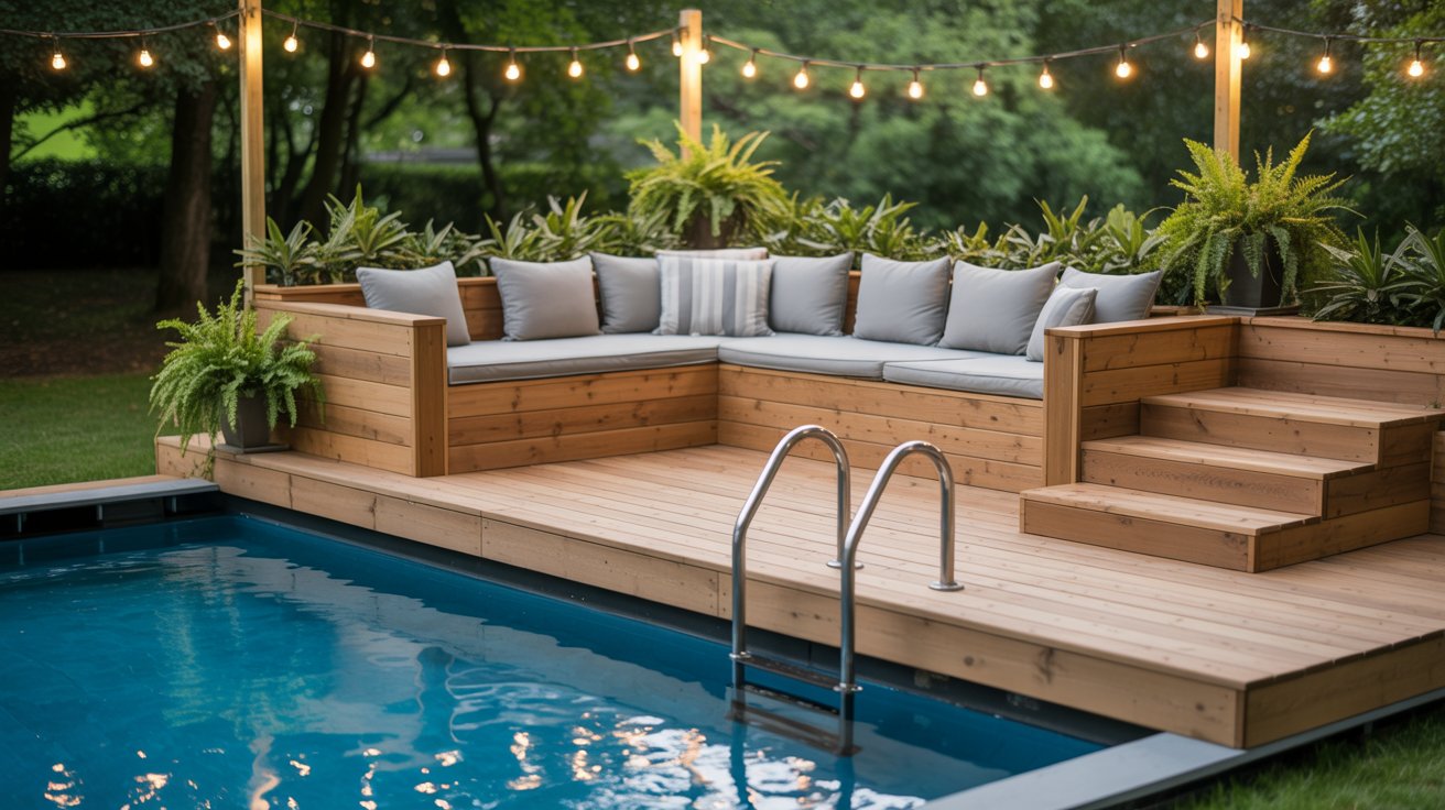 10 Above Ground Pool Deck Ideas To Transform Your Backyard 1 Above ground pool deck ideas