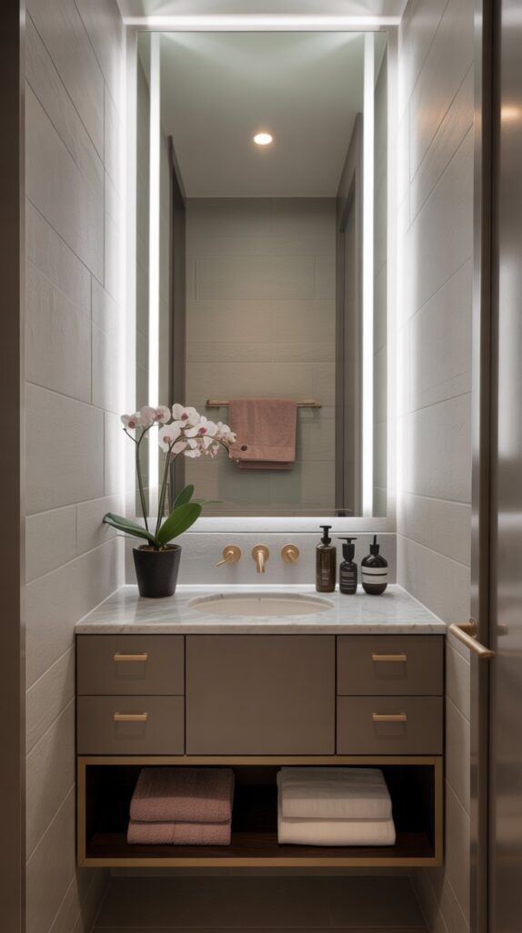 15 Small Powder Room Ideas To Maximize Style And Function 6 Small powder room idea 2