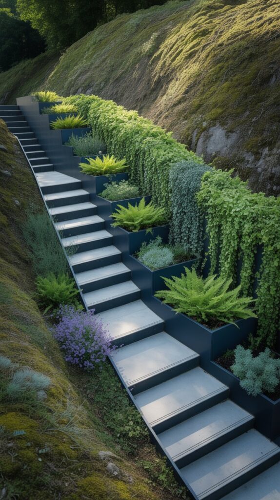 15 Steep Hill Landscaping Ideas To Transform Your Sloped Yard 6 Steep hill landscaping idea 5